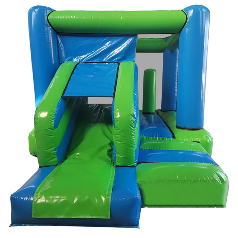 Kids Outdoor Jumping Castle - Rumah Bouncing Tiup Hijau Dan Biru