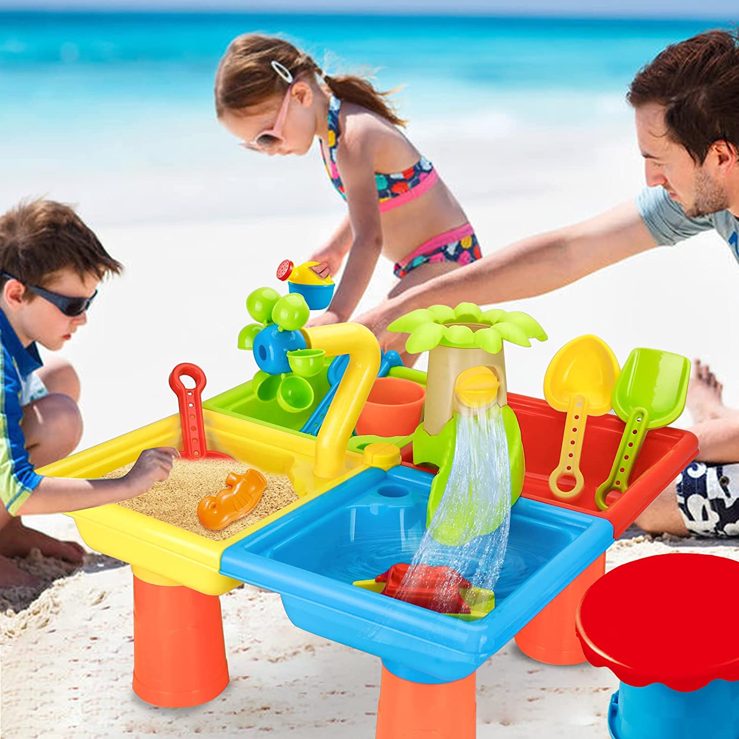 Kids Outdoor Nature Play - Meja pantai bermain pasir mainan anak