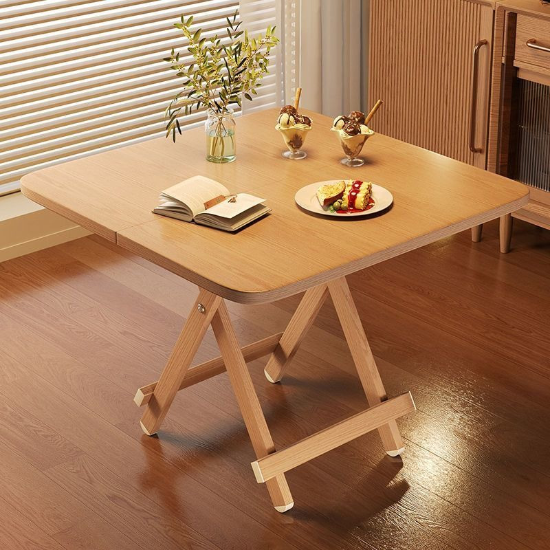 Kids Outdoor Wooden Table - 1 buah meja persegi lipat kayu