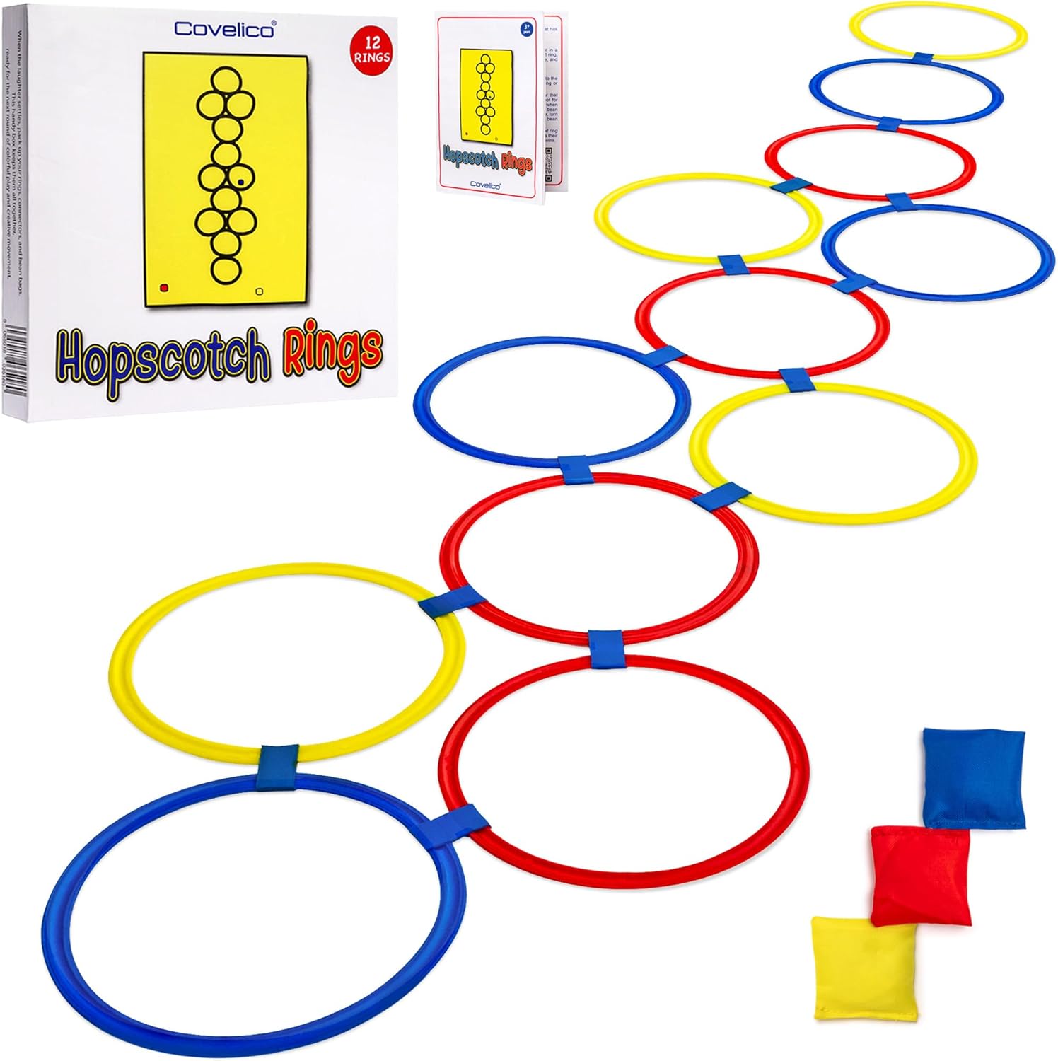 Kids Outdoor Bean Bag - Ring Hopscotch, Ring Ukuran 12 x