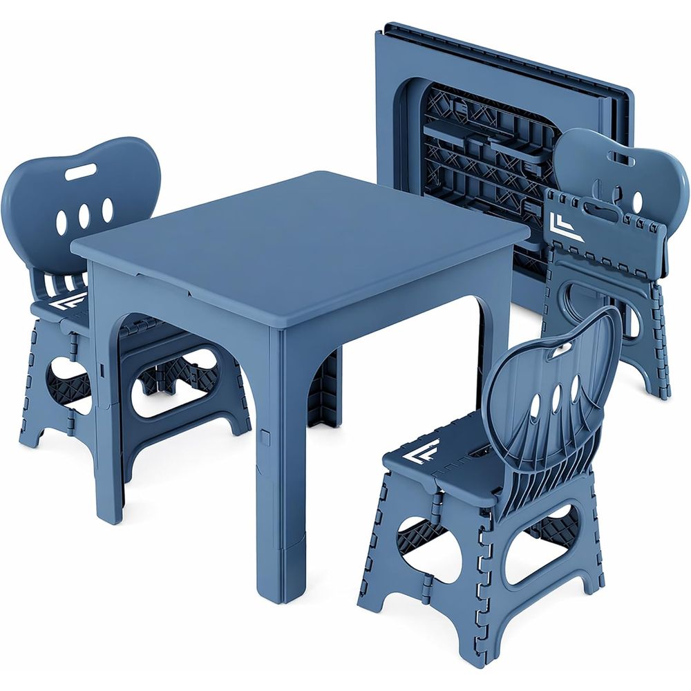 Kids Outdoor Wooden Table - Set Meja dan Kursi Lipat, Meja