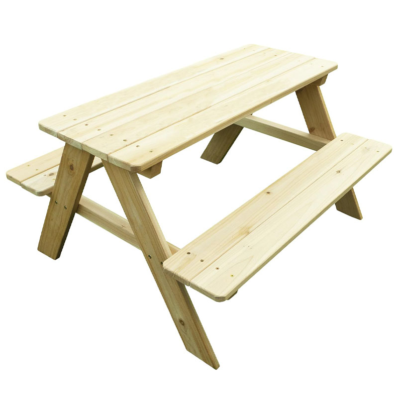 Kids Outdoor Wooden Table - Meja dan Bangku Piknik Kayu Anak
