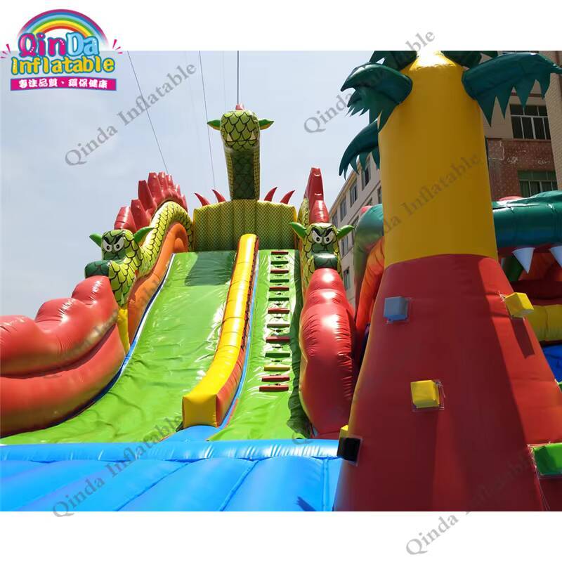 Kids Outdoor Jumping Castle - Istana Lompat Tiup Besar 17*11m Untuk
