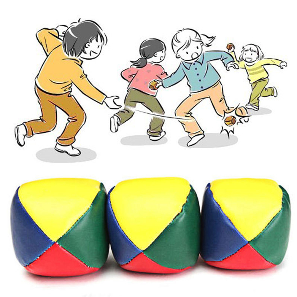 Kids Outdoor Bean Bag - 3 buah bola Juggling klasik tas