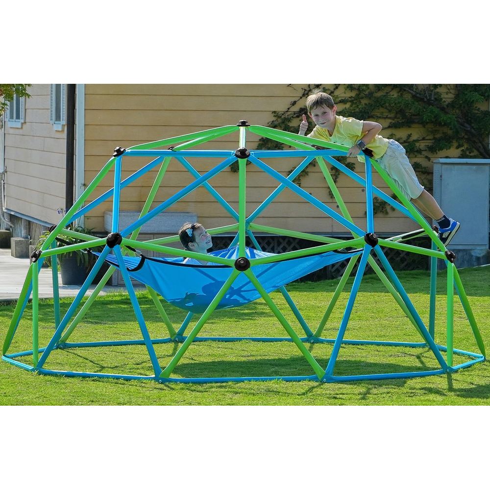 Kids Outdoor Dome Climber - Zupapa10T ClimDome dengan Hammock, Dapat Menampung