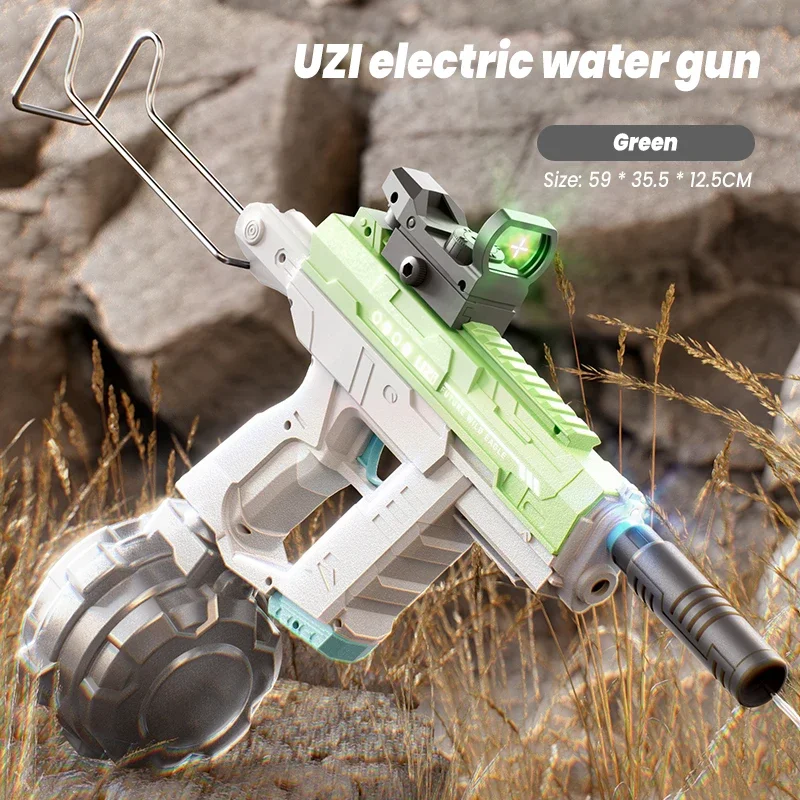 Kids Outdoor Nature Play - Pistol Air Listrik UZI Space Water