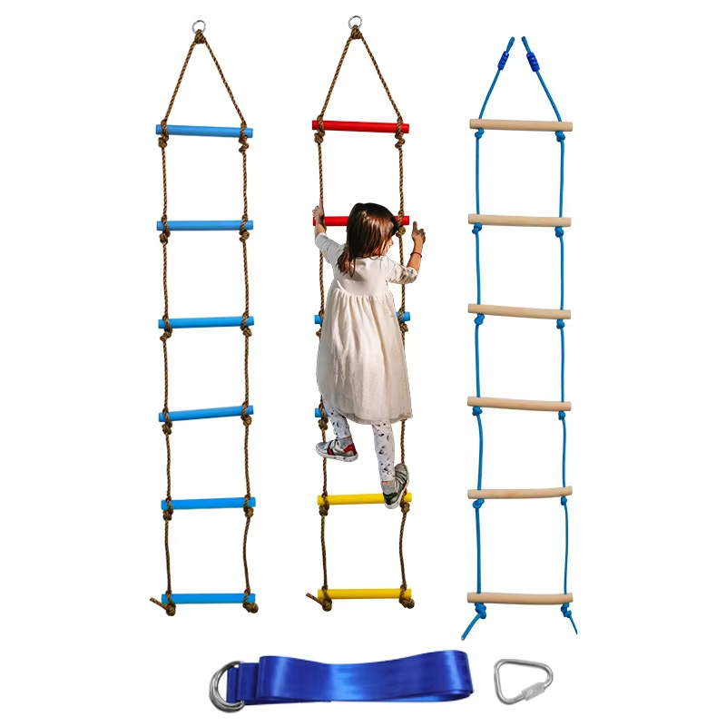 Kids Outdoor Nature Play - Tangga Panjat 6,6 kaki untuk Anak-anak,