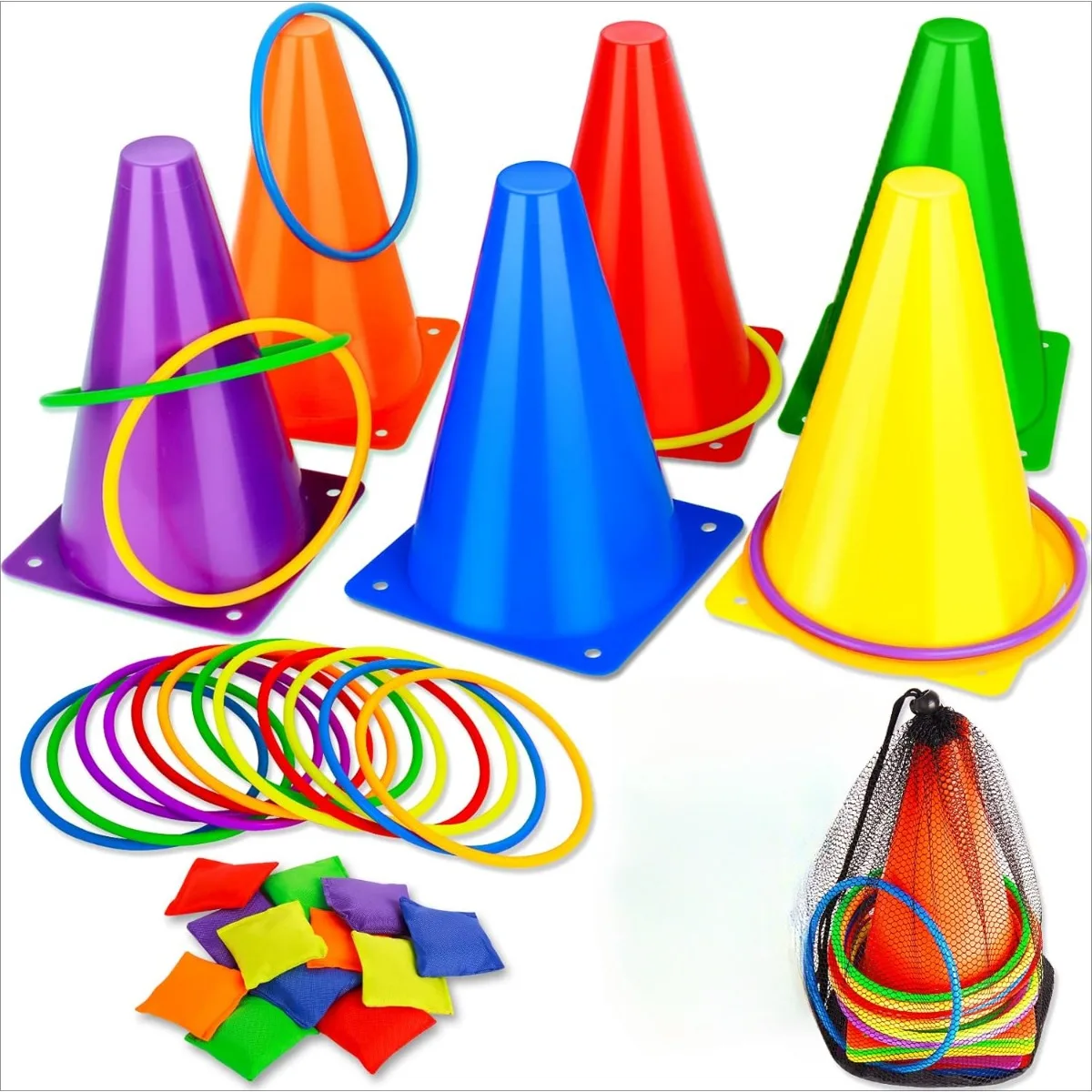 Kids Outdoor Bean Bag - 3 in 1 kerucut plastik lembut