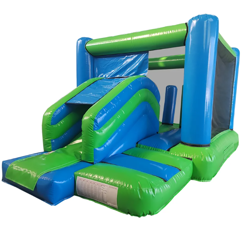 Rumah Bouncing Tiup Hijau Dan  - Kids Outdoor Jumping Castle ulasan dan harga