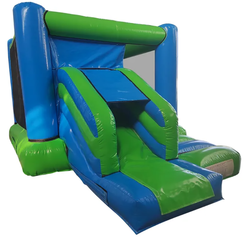 Rumah Bouncing Tiup Hijau Dan  - Kids Outdoor Jumping Castle ulasan dan harga