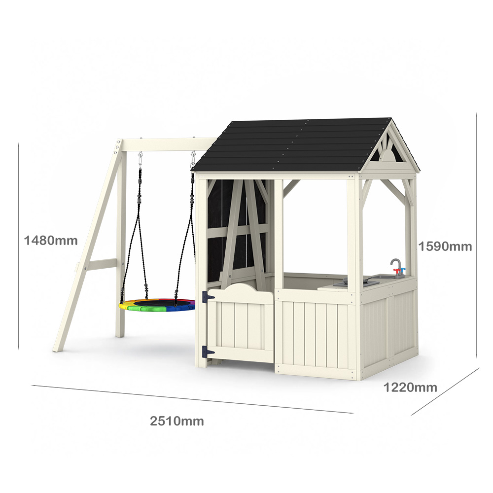 Perlengkapan Taman, Perabotan  - Kids Outdoor Wooden Table ulasan dan harga