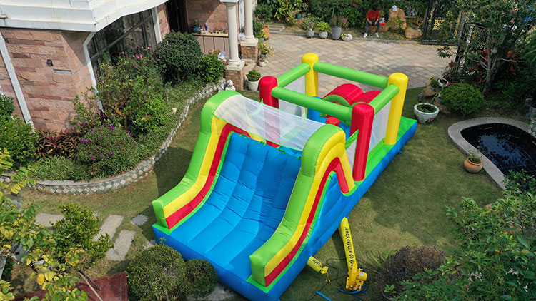 Rumah Loncat Tiup Warna-warni  - Kids Outdoor Jumping Castle ulasan dan harga