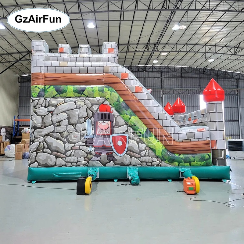 Rumah Loncat Tiup Kastil Ksatr - Kids Outdoor Obstacle Course Equipment ulasan dan harga