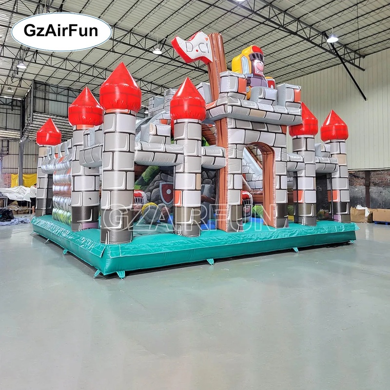 Rumah Loncat Tiup Kastil Ksatr - Kids Outdoor Obstacle Course Equipment ulasan dan harga
