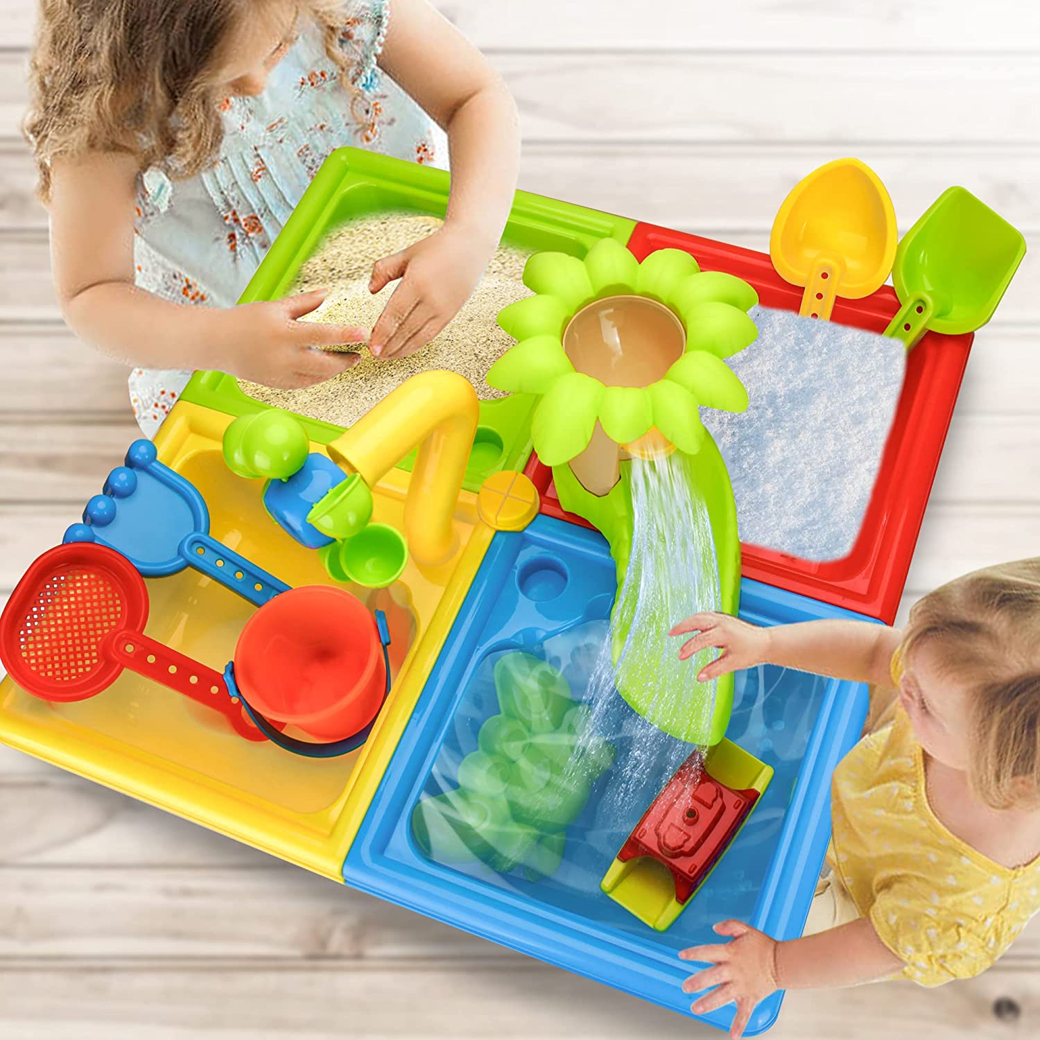 Meja pantai bermain pasir main - Kids Outdoor Nature Play ulasan dan harga