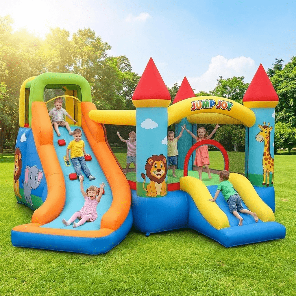 Perosotan Kombinasi Inflatable - Kids Outdoor Jumping Castle ulasan dan harga