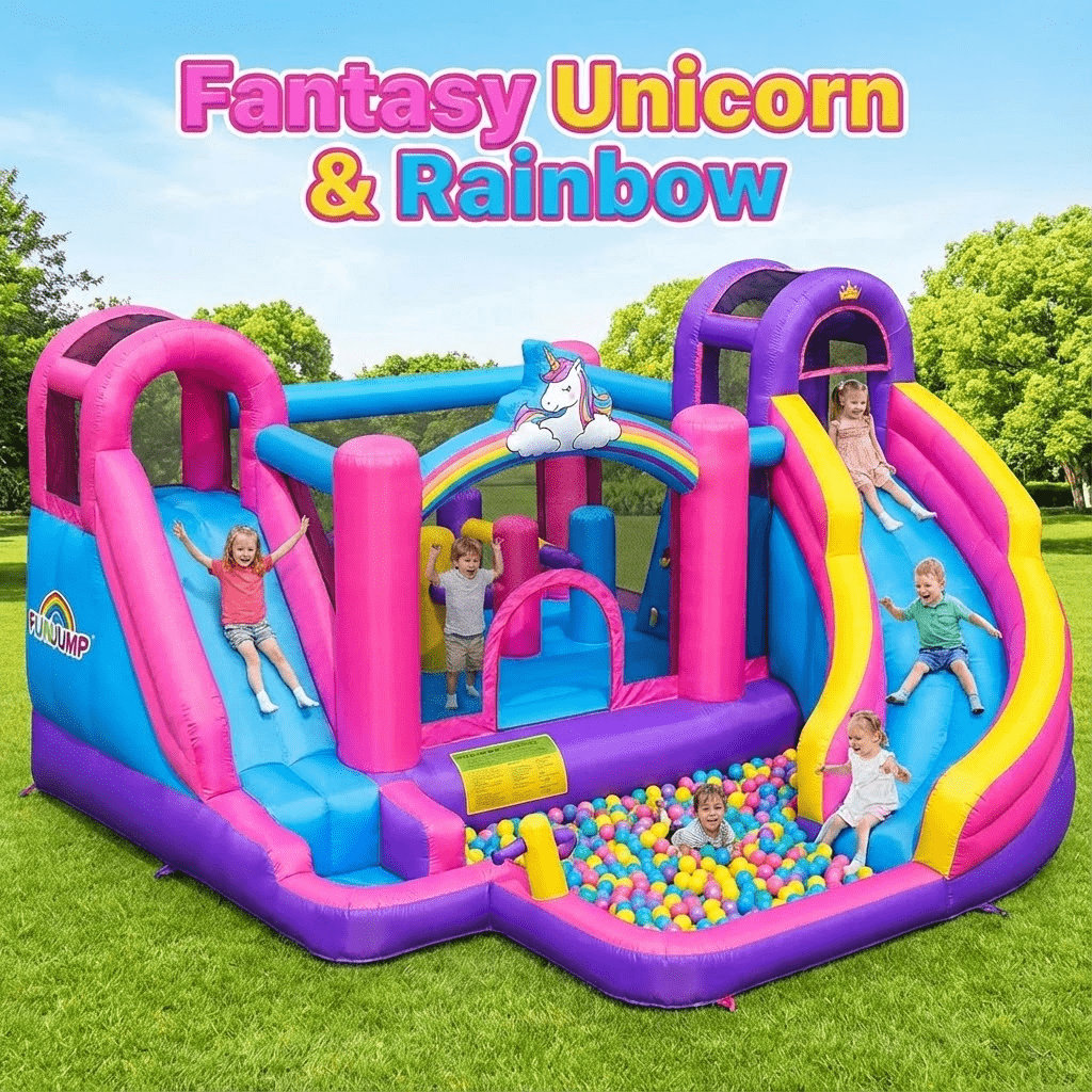 Perosotan Kombinasi Inflatable - Kids Outdoor Jumping Castle ulasan dan harga