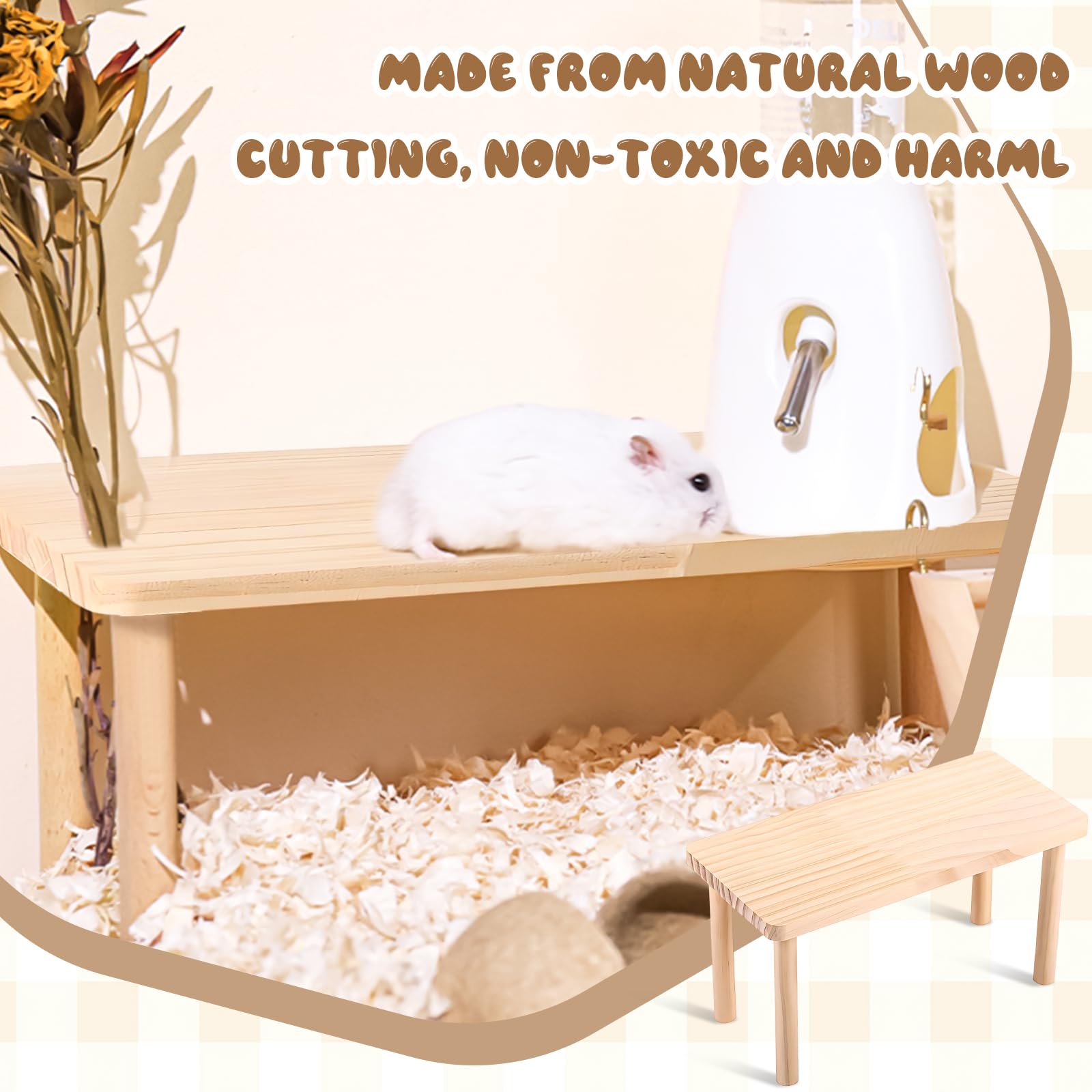 Meja Bermain Hamster dari Kayu - Kids Outdoor Wooden Table ulasan dan harga