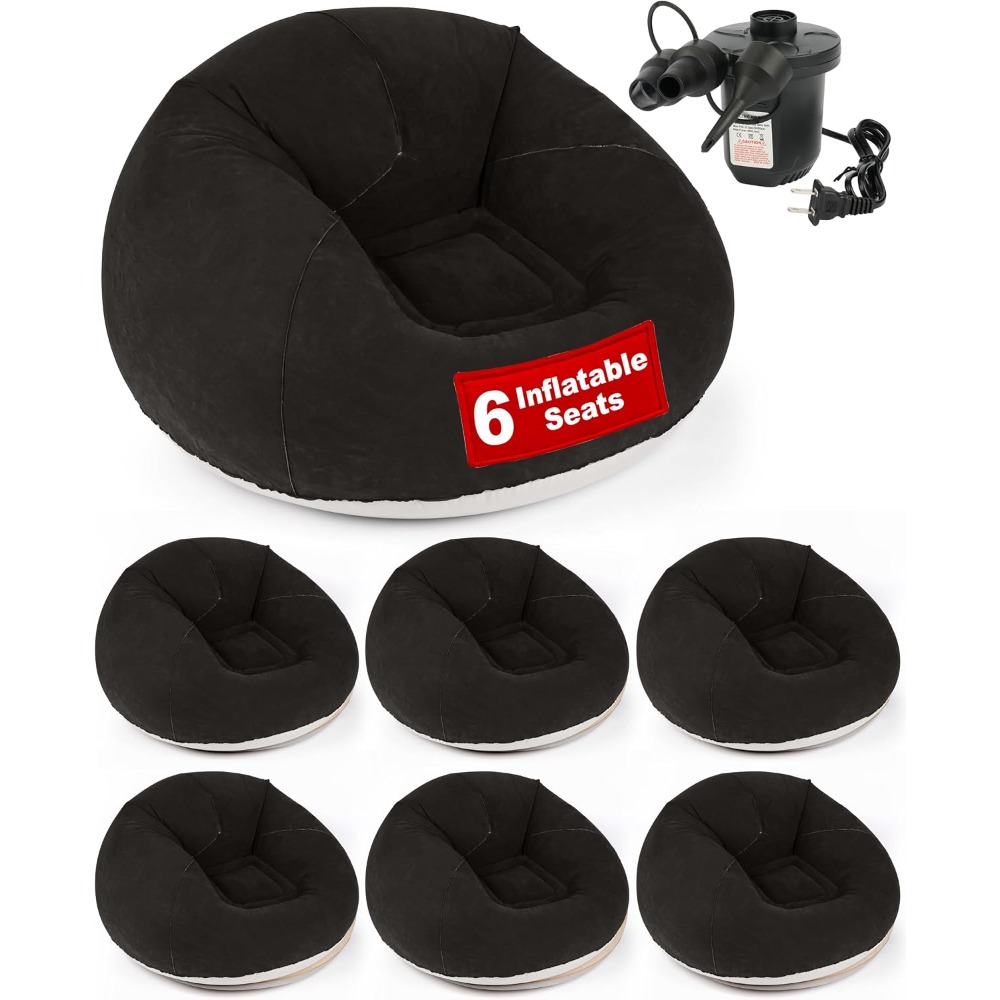 Kursi Bean Bag Tiup dengan Pom - Kids Outdoor Bean Bag ulasan dan harga