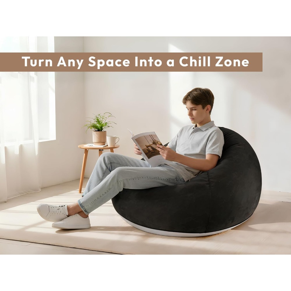 Kursi Bean Bag Tiup dengan Pom - Kids Outdoor Bean Bag ulasan dan harga