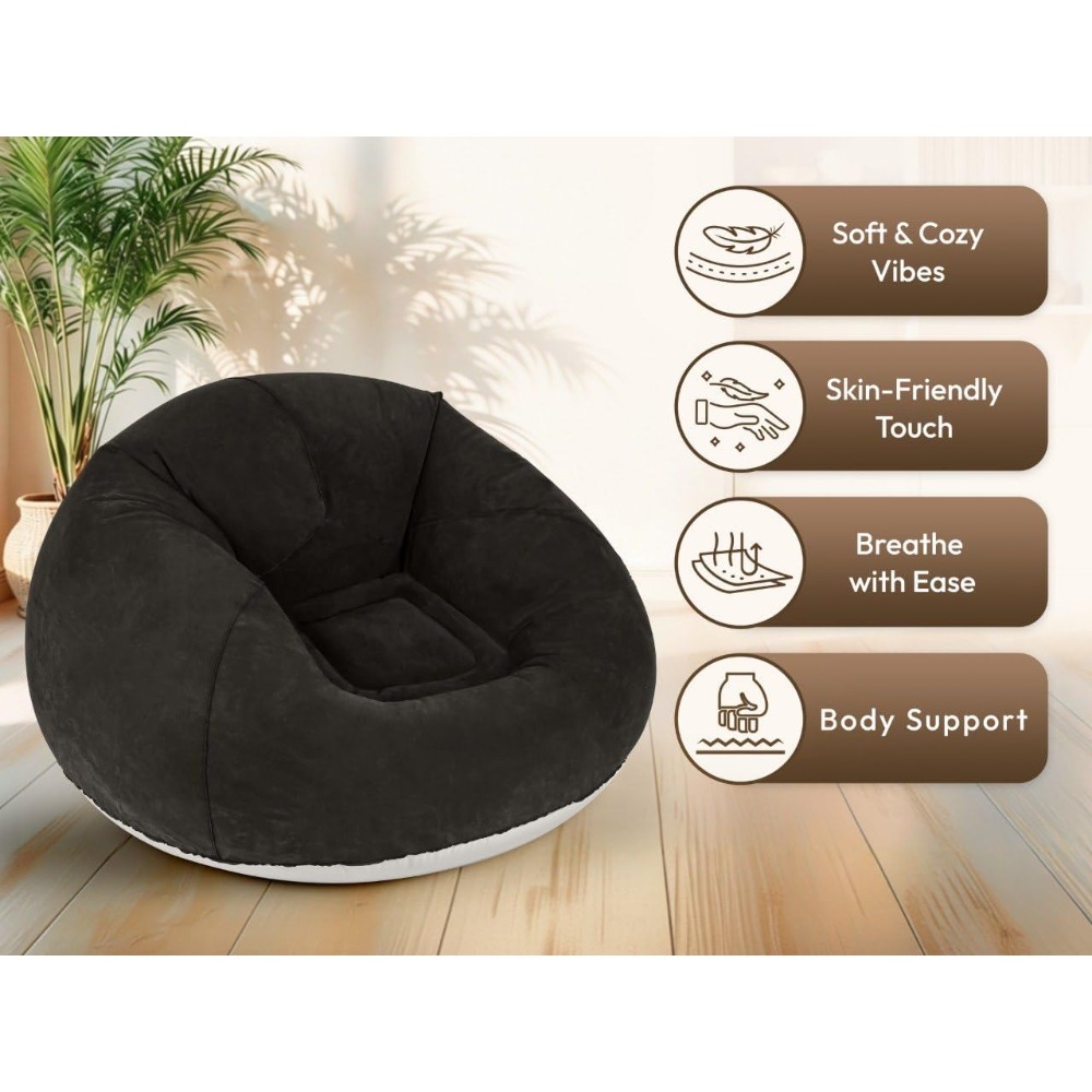 Kursi Bean Bag Tiup dengan Pom - Kids Outdoor Bean Bag ulasan dan harga