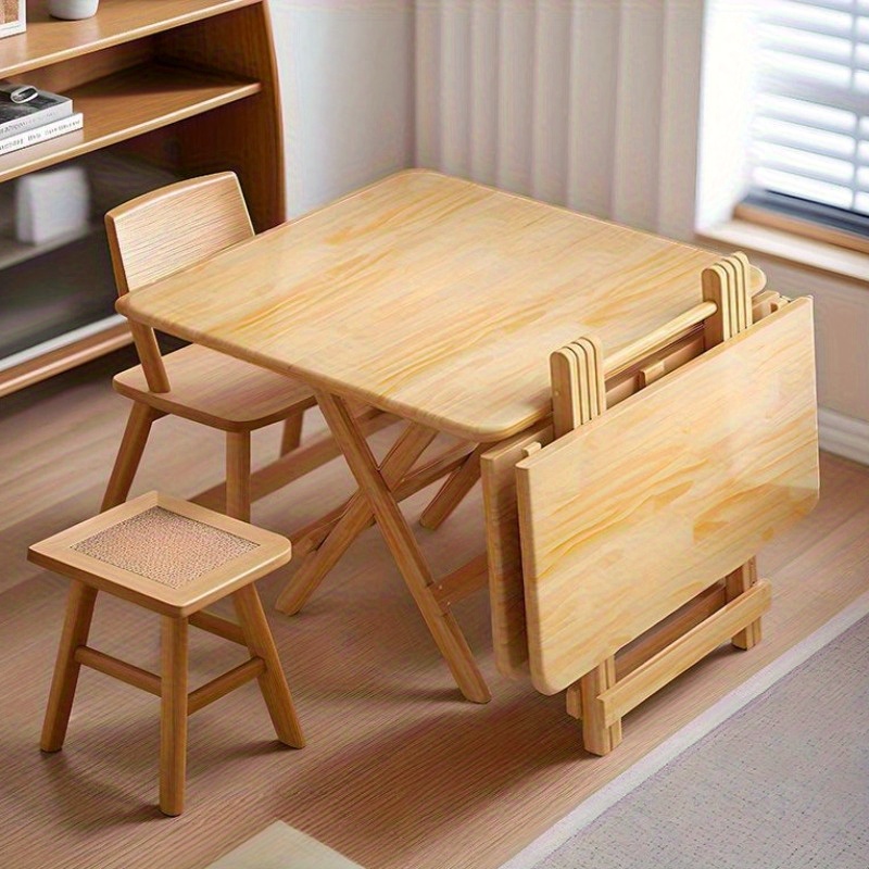 1 buah meja persegi lipat kayu - Kids Outdoor Wooden Table ulasan dan harga