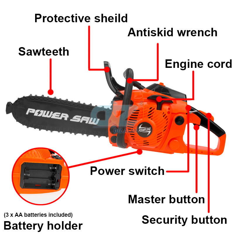 Gergaji mesin listrik alat ana - Kids Outdoor Tools ulasan dan harga