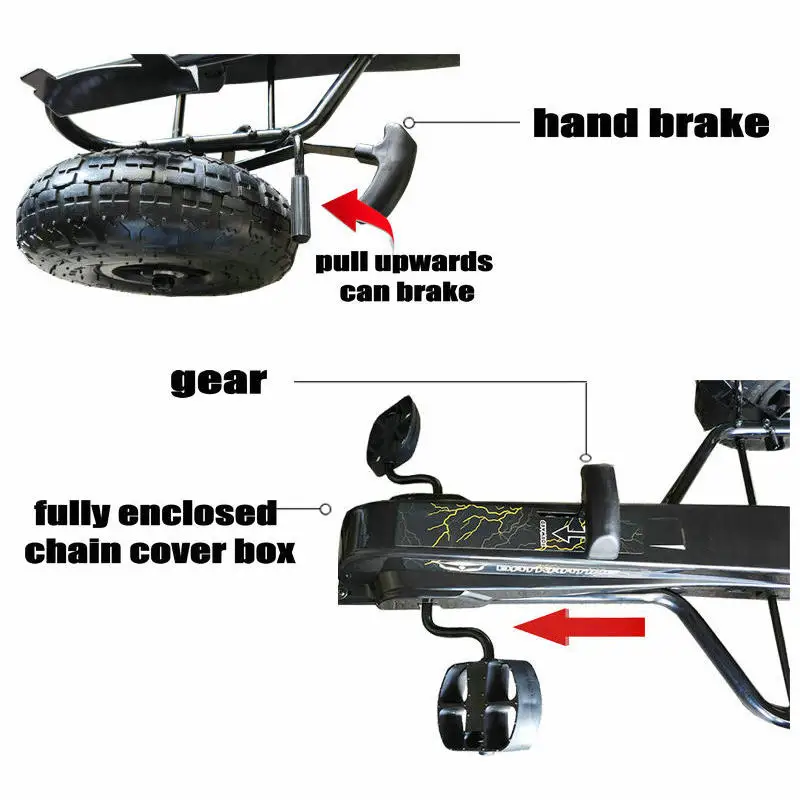 Mobil Mainan Tiup dengan 4 Rod - Go Kart Pedal Kids ulasan dan harga