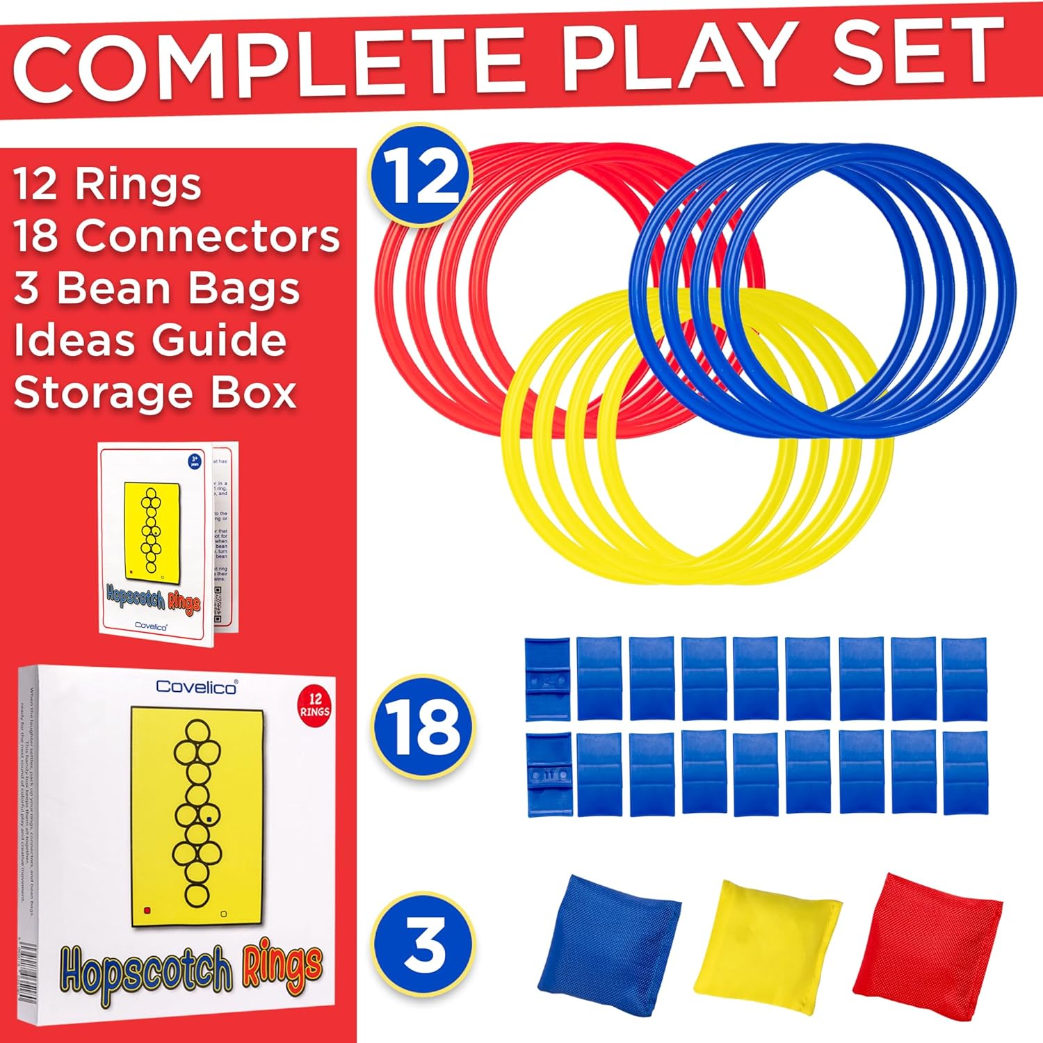 Ring Hopscotch, Ring Ukuran 12 - Kids Outdoor Bean Bag ulasan dan harga