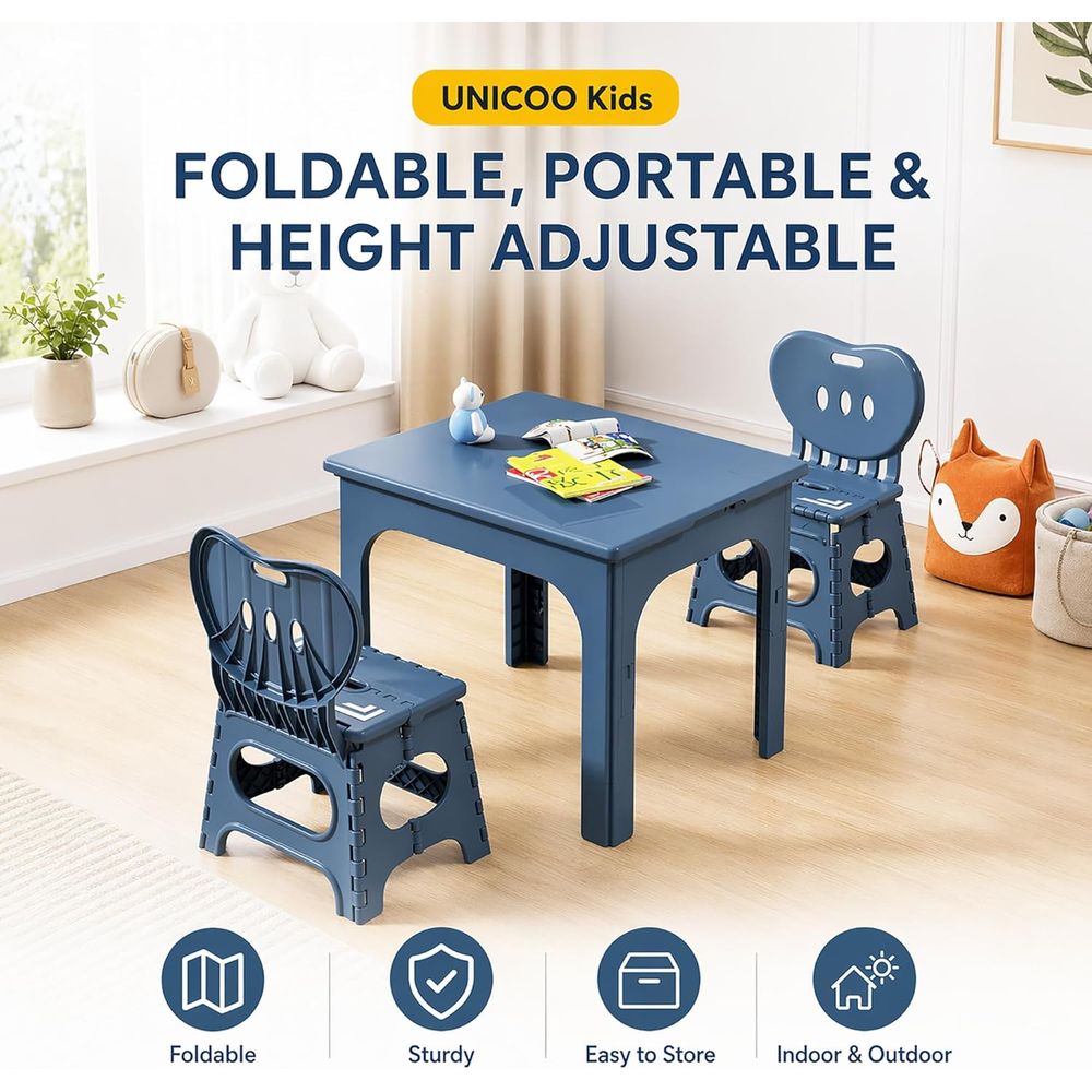 Set Meja dan Kursi Lipat, Meja - Kids Outdoor Wooden Table ulasan dan harga