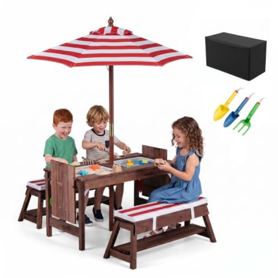 Meja piknik anak-anak untuk pe - Kids Outdoor Wooden Table ulasan dan harga