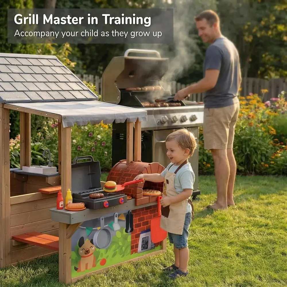 Rumah Mainan Kayu Anak untuk L - Kids Outdoor Wooden Table ulasan dan harga