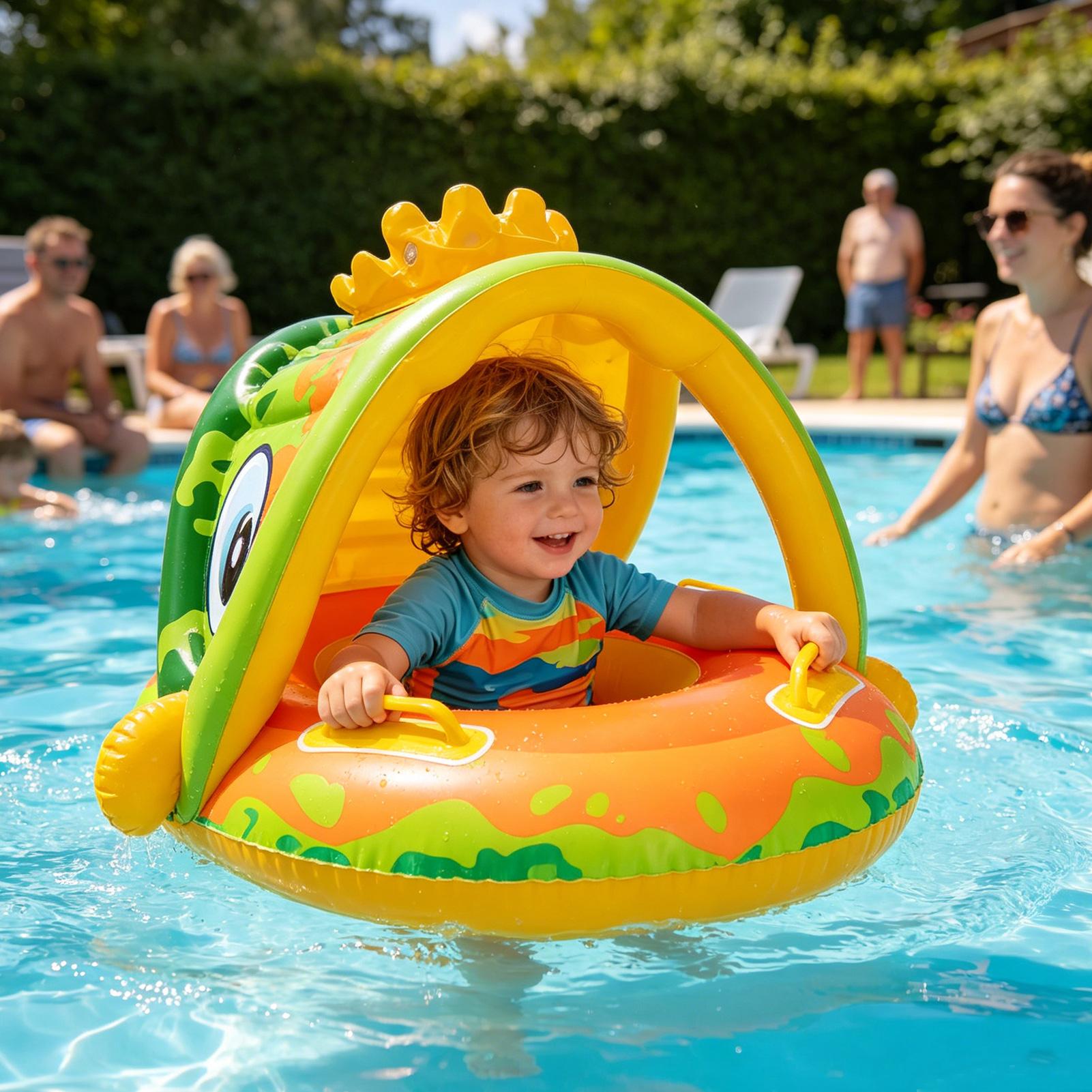 Kursi Tiup Anak dengan Kanopi  - Kids Outdoor Seating ulasan dan harga