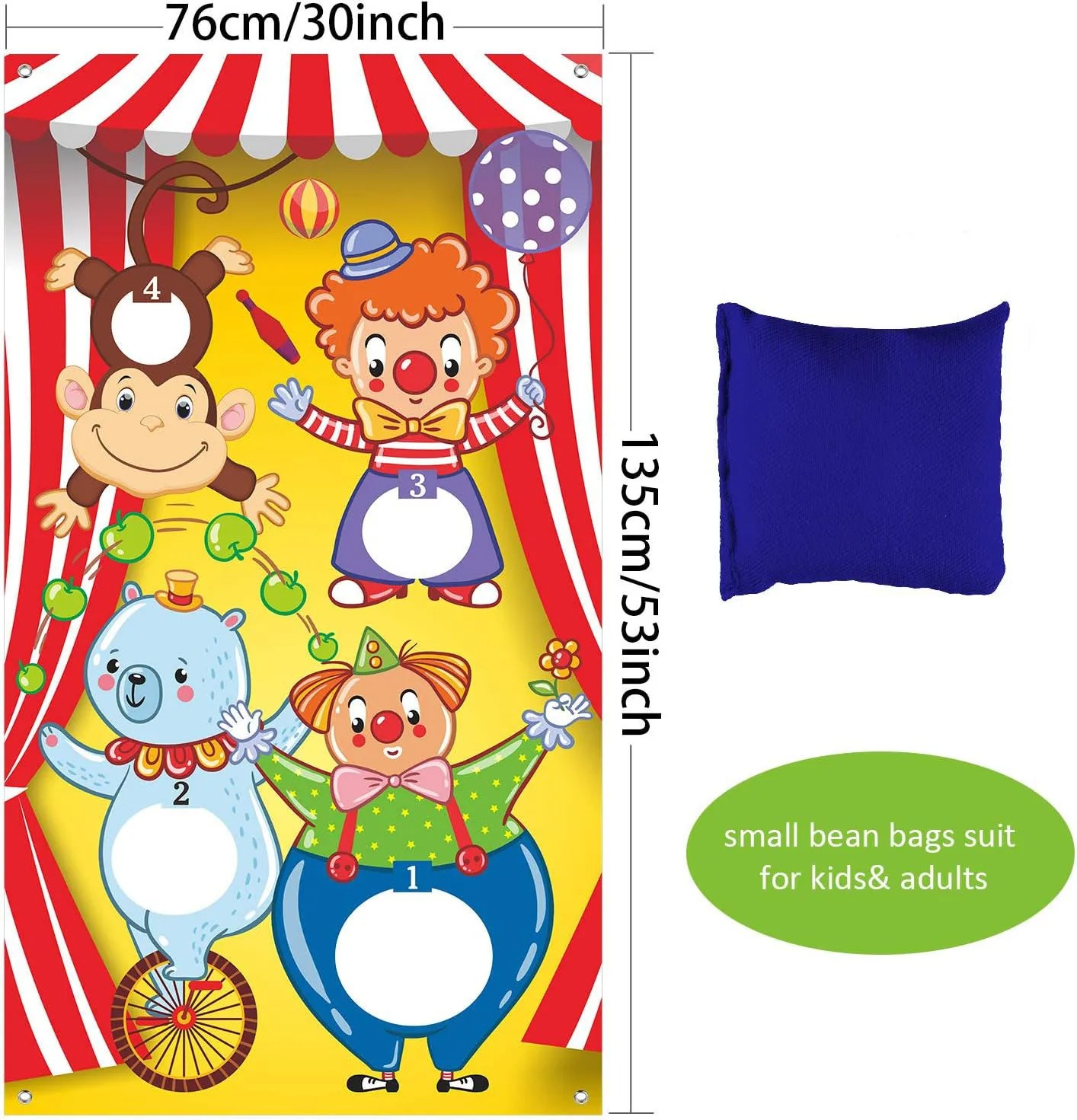 Spanduk Permainan Lempar Kanto - Kids Outdoor Bean Bag ulasan dan harga