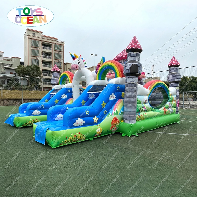 Rumah Loncat Tiup Anak-Anak Uk - Kids Outdoor Jumping Castle ulasan dan harga