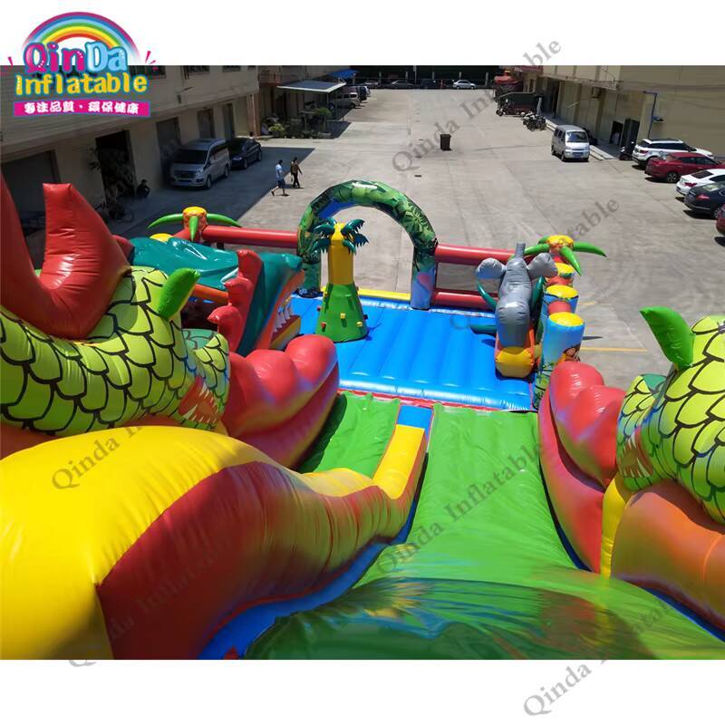 Istana Lompat Tiup Besar 17*11 - Kids Outdoor Jumping Castle ulasan dan harga