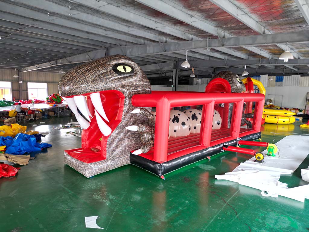 Wahana Lompat Tiup PVC Komersi - Kids Outdoor Jumping Castle ulasan dan harga