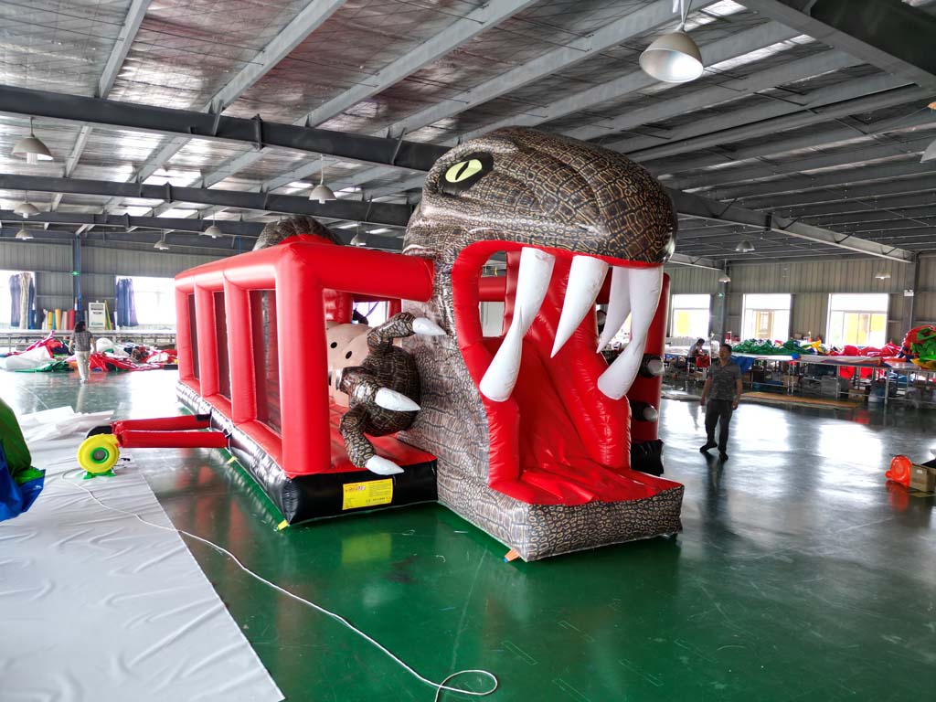 Wahana Lompat Tiup PVC Komersi - Kids Outdoor Jumping Castle ulasan dan harga